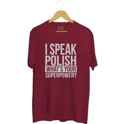 Koszulka męska I speak polish What's your superpower?