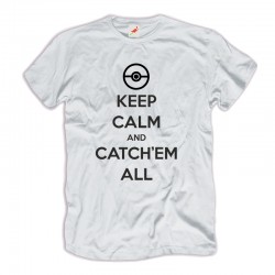 Koszulka Pokemony Keep Calm and catch 'em all