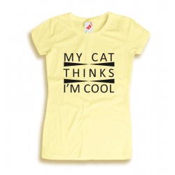 Koszulka damska My Cat thinks I'm cool