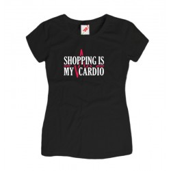 Koszulka z nadrukiem Shopping is my Cardio