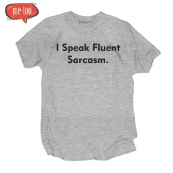 Śmieszne koszulki I speak fluently sarcasm