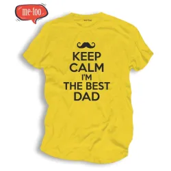 Koszulka męska z nadrukiem Keep Calm I'm the best Dad