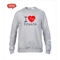 Bluza unisex z nadrukiem I love Kraków