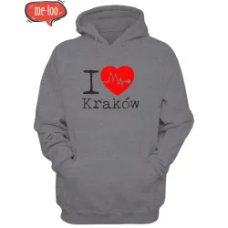 Bluza męska z nadrukiem I love Kraków